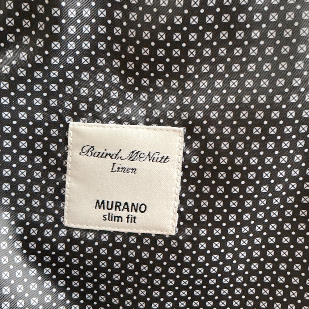 100% Linen Baird McNutt Irish Linen Murano Slim Fit Blazer CorpCore - Picture 10 of 13